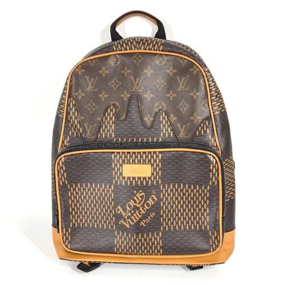 LOUIS VUITTON N40380 Damier-Giant NIGO collaboration Backpack Canvas Brown - Picture 1 of 16